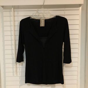 Dolan Left Coast Collection Black 3/4 Sleeve